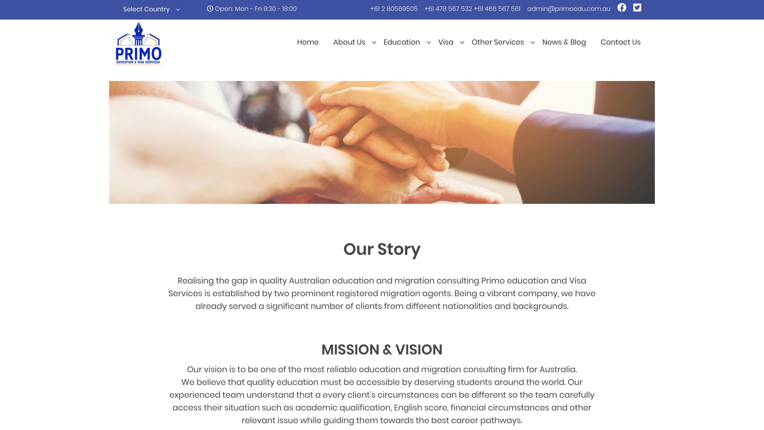 Primo Education and Visa Services